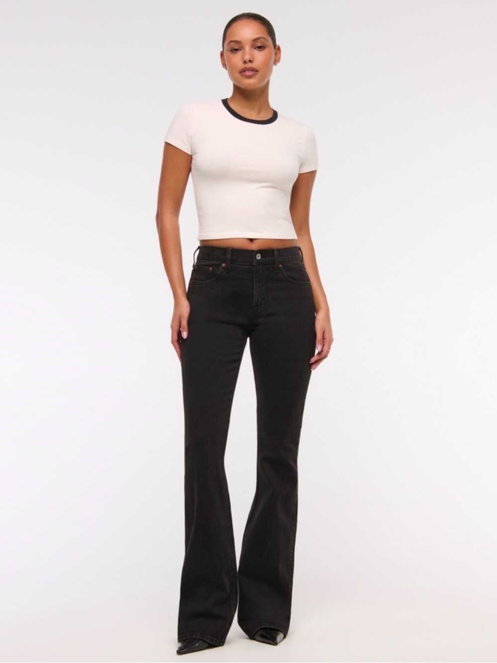 Mid Rise Boot Cut Jean - Picture 3 of 7
